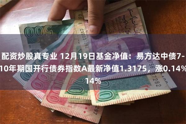 配资炒股真专业 12月19日基金净值：易方达中债7-10年期国开行债券指数A最新净值1.3175，涨0.14%